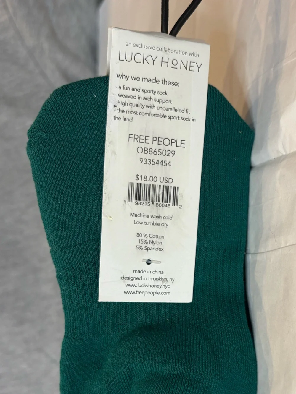 FP Movement Women's Classic Ruffle Socks - Green
